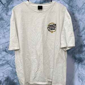 Santa Cruz‎ Skateboards Cream Short Sleeve Tee